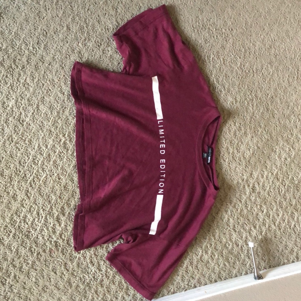 Burgundy Limited Edition Crop Top